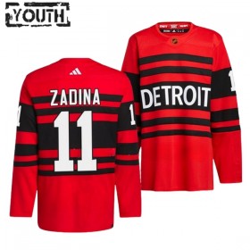 Detroit Red Wings Filip Zadina 11 Adidas 2022-23 Reverse Retro 2.0 Rot Trikot Authentic - Kinder